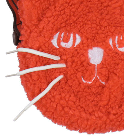 Mini Rodini Skuldertaske - Cat Fuzzy Mini - Rød