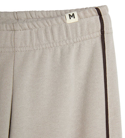 Mini Rodini Sweatpants - Plain Piping - Grey