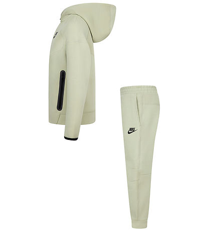 Nike Sweatsæt - Cardigan/Sweatpants - Olive Aura