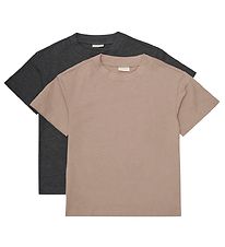 Minymo T-shirts - 2-pak - Fossil