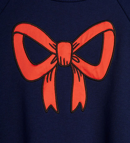 Mini Rodini Sweatshirt - Bow - Blue