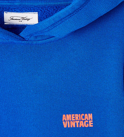 American Vintage Hættetrøje - Capuche - Bleu De Prusse Vintage