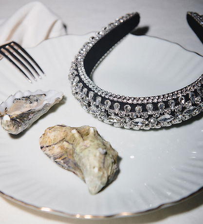 DAY ET Hårbøjle - Crystal Hair Band - Silver