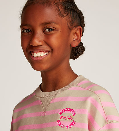 Tommy Hilfiger Bluse - New York - Classic Beige Pink Sugar Strip