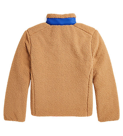 Polo Ralph Lauren Dynejakke m. Fleece - Vendbar - Brun/Blå m. Or