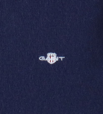 GANT Bluse - Strik - Uld - Shield - Evening Blue