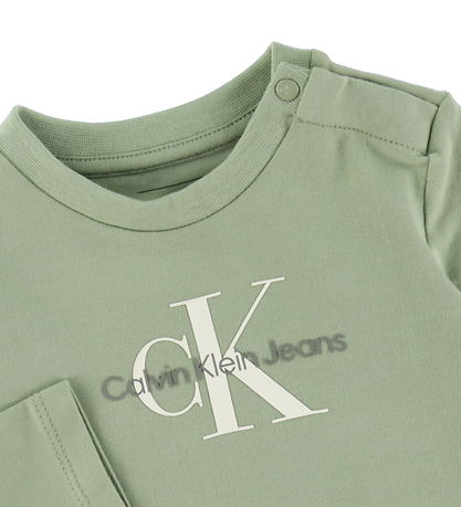 Calvin Klein Bluse - Monogram - Misty Vale