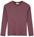 Mads Nørgaard Bluse - Rib - Talino - Rosin/Carmine Rose