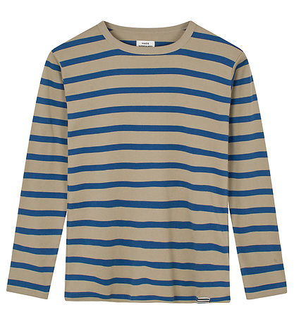 Mads Nørgaard Bluse - Rib - Tobino - Silver Sage/Midnight Navy