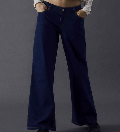 LMTD Jeans - NlfTulrichia Wide Leg - Dark Blue Denim