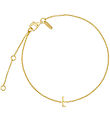 Design Letters Armband - L - 18K gullhúðað