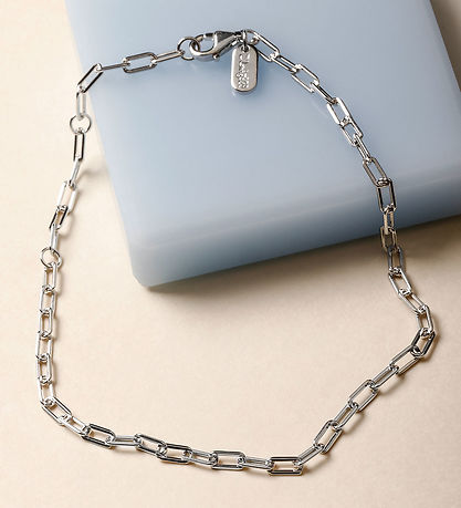 Design Letters Armbånd - Chunky Square - Small - Sølv