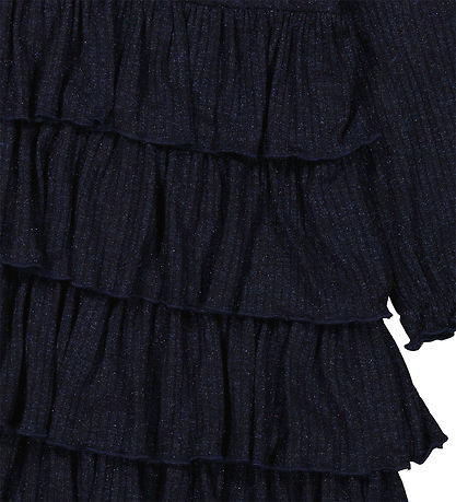 MarMar Kjole - Rib - Disan - Dark Night m. Glitter