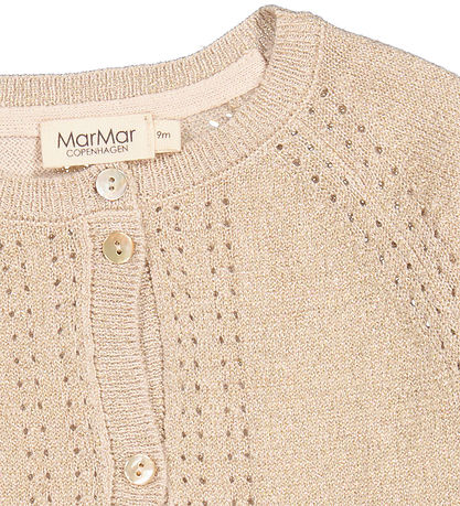 MarMar Cardigan - Strik - Tillie - Gold m. Glitter
