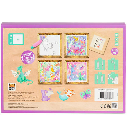 Tiger Tribe Farvesæt - Magic Painting World - Unicorns & Friends