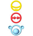 MOLUK Bidering - 3-pak - Primary Colors