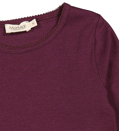 MarMar Bluse - Rib - Modal - Tani - Deep Mulberry
