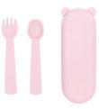 We Might Be Tiny Bestik - Feedie - Silikone - Powder Pink