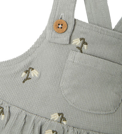Lil Atelier Kjole - Fløjl - NbfNelly - Mirage Gray