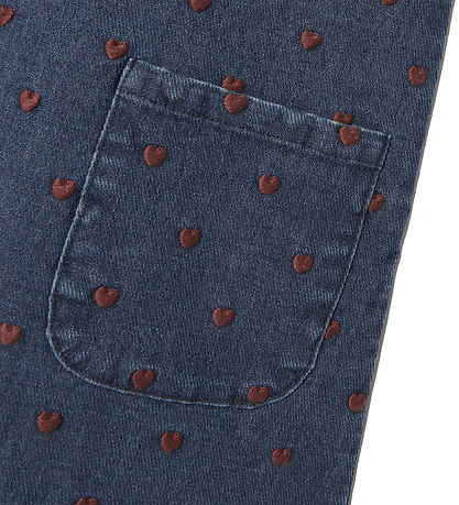Lil Atelier Spencer - NmfLiva - Dark Blue Denim/Heart Embroidery