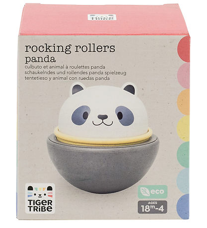 Tiger Tribe Legetøj - Rocking Rollers - Bioplast - 2i1 - Panda