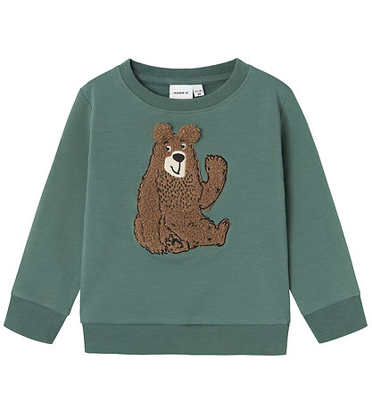Name It Sweatshirt - NmmSilver - Dark Forest
