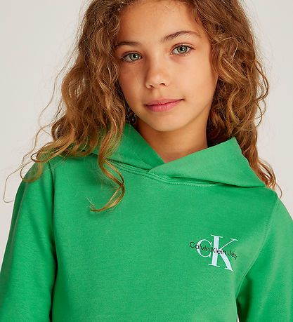 Calvin Klein Hættetrøje - Small Monogram - Vintage Green