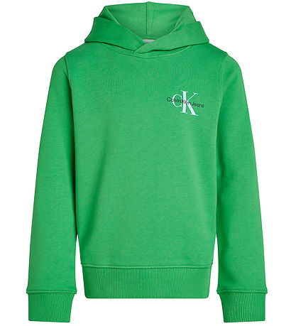 Calvin Klein Hættetrøje - Small Monogram - Vintage Green