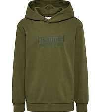 Hummel Hættetrøje - hmlJR Base - Winter Moss