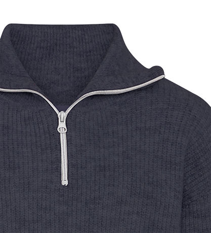 Grunt Bluse - Strik - GrSuso - Charcoal Melange