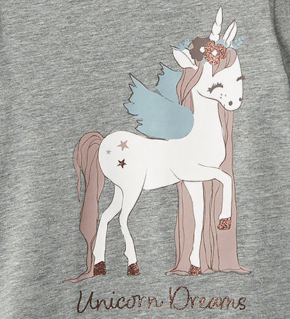 Name It Bluse - NmfOlisa - Grey Malange