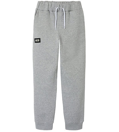 Name It Sweatpants - NkmOhans - Grey Melange