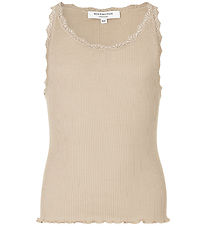 Rosemunde Top - RkBeathe -  Rib - Silver Lining m. Blonder