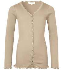 Rosemunde Cardigan - RKBeatha - Rib - Silver Lining m. Blonder