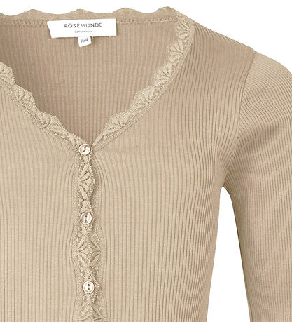 Rosemunde Cardigan - RKBeatha - Rib - Silver Lining m. Blonder