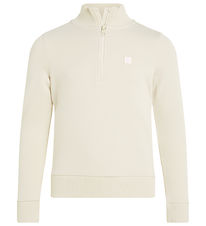 Calvin Klein Sweatshirt - Monogram Mini Badge Half-Zip - Turtled