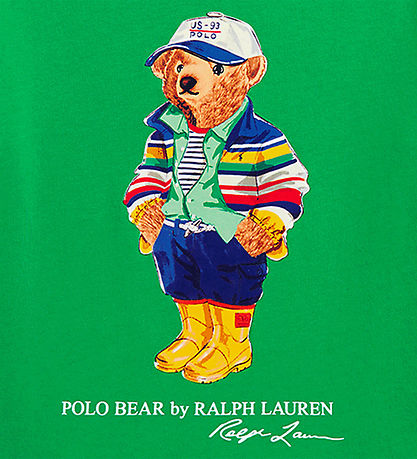 Polo Ralph Lauren T-shirt - Grøn m. Bamse