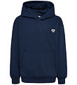 Hummel Hættetrøje - hmlJr - Loose Hoodie - Dress Blue