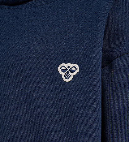 Hummel Hættetrøje - hmlJr - Loose Hoodie - Dress Blue