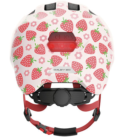 Abus Cykelhjelm - Smiley 3.0 Led - Rose Strawberry