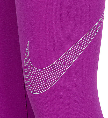 Nike Sæt - Cardigan/Leggings - Hot Fuchsia m. Sølv