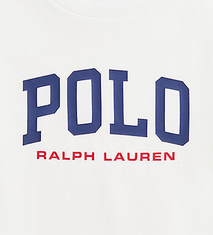 Polo Ralph Lauren T-shirt - Hvid m. Navy