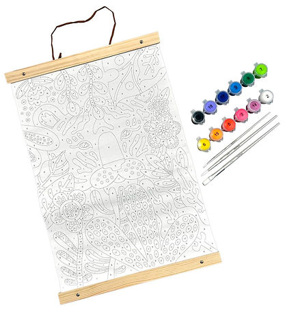 Ooly Malesæt - Paint By Number Canvas Kit - Tiger Eyes