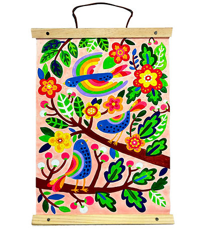 Ooly Malesæt - Paint By Number Canvas Kit - Blue Birds