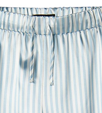 LMTD Nattøj - NlfNightystripe - Blue Fog/White Alyssum