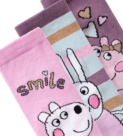 Name It Strømper - PeppaPig - NmfAmina - Pastel Lavender/3P ARCT
