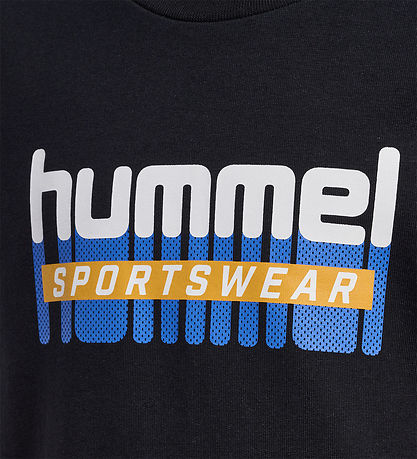 Hummel Sweatshirt - hmlTukas - Sort m. Print