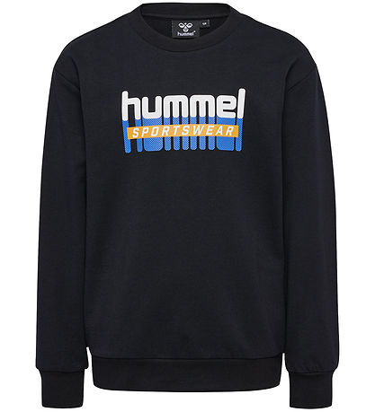 Hummel Sweatshirt - hmlTukas - Sort m. Print