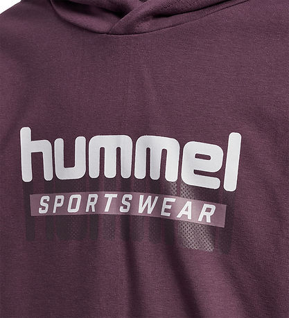Hummel Hættetrøje - hmlTukas - Huckleberry m. Print