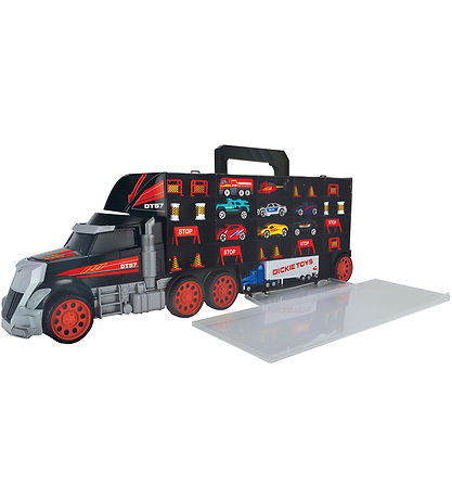 Dickie Toys Lastbil m. Biler - Truck Carry Case
